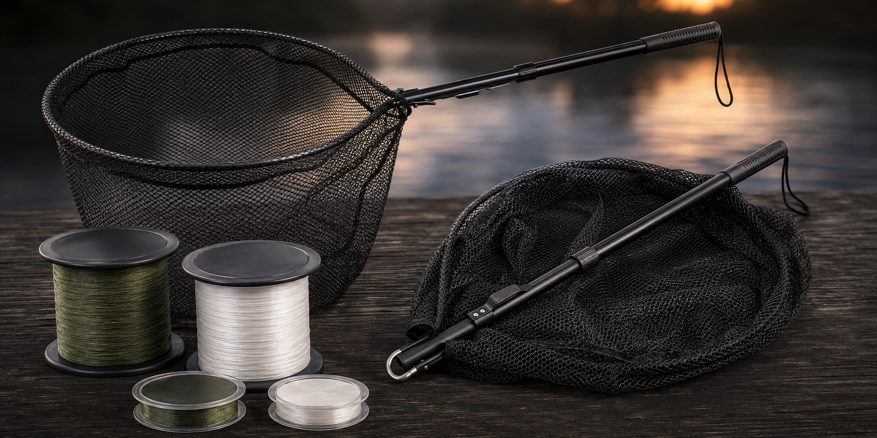 Rapture fiskenet og A.Jensen Affinity 8X Braid fra Bilok Fiskegrej